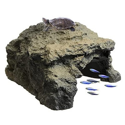 ANM0O Large Reptile Hideout Aquarium Cave Ornament Gecko Frog Fish Decor
