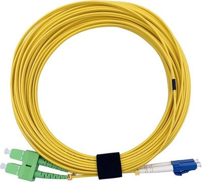 Elfcam Singlemode Duplex Fiber Cable Sc/Apc To Lc/Upc 1 M Lszh