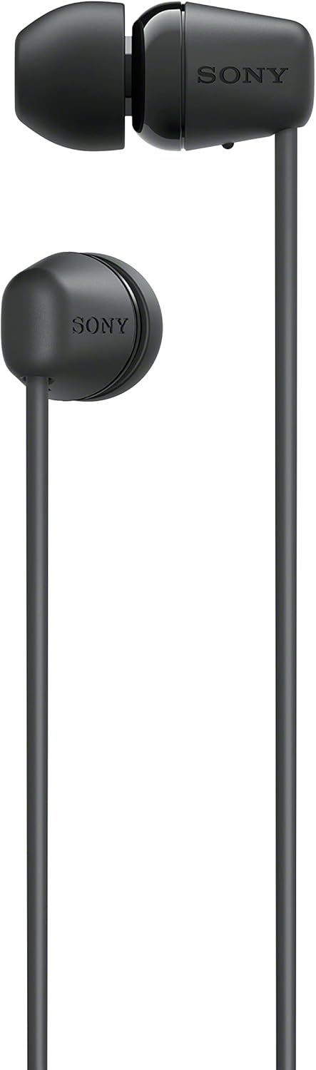Sony WI-C100 Bluetooth Wireless In-Ear Headphones with Mic/Remote, Black