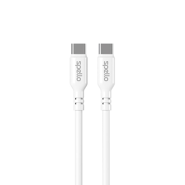 Spello USB-C Bundle, USB-C Cable & 20W PD Charger, 20W Power Delivery 1m - Rebx.co.uk