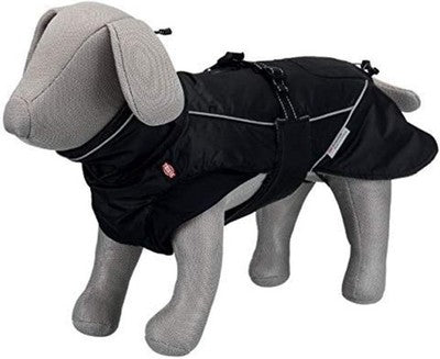 Trixie Dog Coat Waterproof Jacket Raincoat Brizon Size S 40cm Black Pet Clothes