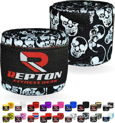 Boxing Hand Wraps Men/Women Cotton Wrist Support Hook&Loop mma Kickboxing Pair