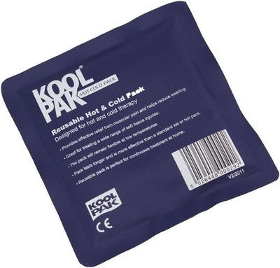 Koolpak Luxury Reusable Hot and Cold Pack Small 13 x 14cm 80 Pack Blue