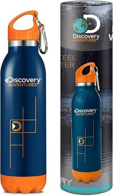 Stainless Steel Water Bottle 600Ml Bpa Free Vacuum Insulated Blue