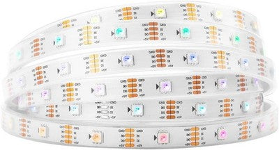 BTF-LIGHTING WS2813 RGB LED Strip 5m 150 Pixels IP67 DC5V White PCB
