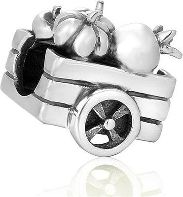 Jewellbox Halloween Pumpkin Carriage Charm Bead Sterling Silver S925
