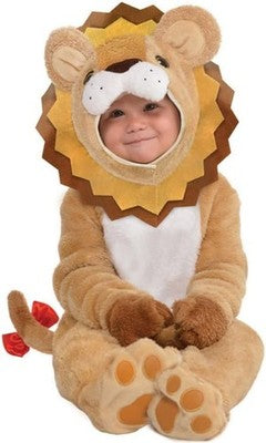 Amscan Baby Lion Costume w/ Detachable Hoodie, Toddler Fancy Dress 12-24M