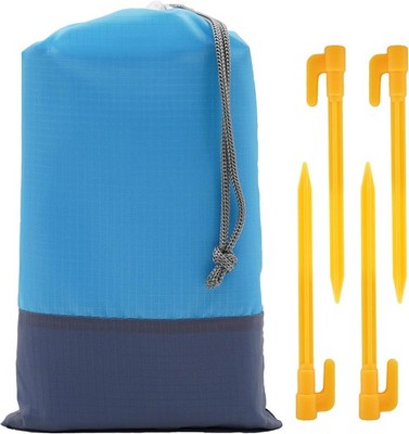 Portable Picnic Blanket 200X140cm, Waterproof, Sandproof, Blue/Grey