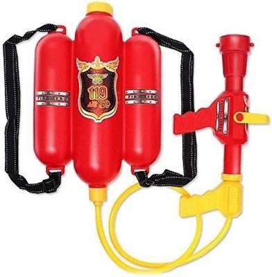 Firefighter Backpack Water Gun Toys Large Amount Of Water Long Range Pistol, Red