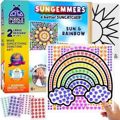 Sungemmers Window Art Suncatcher Kit, Kids Crafts, Ages 6-8, Birthday Gift