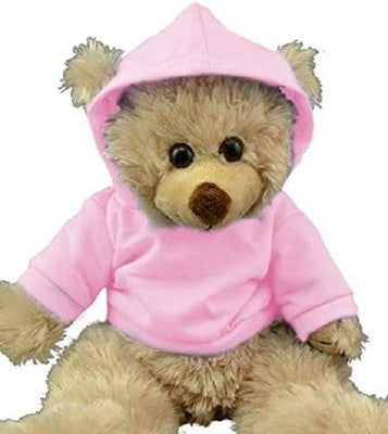 Pink Hoodie T-Shirt For Teddy Bears, 16" / 40cm, Fits Build-A-Bear