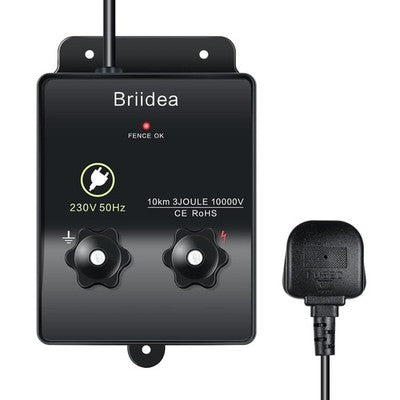 Electric Fence Energiser Briidea Controller for Dogs Livestock 3 Joule