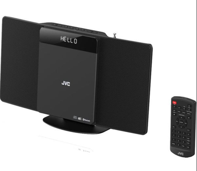 JVC RD-D325B Bluetooth DAB+ Flat Panel Hi-Fi System Dark Grey