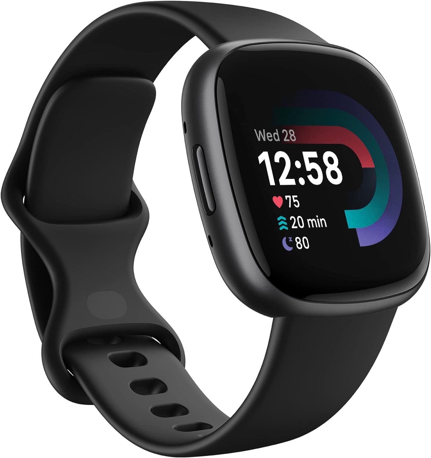 Fitbit Versa 4 Smart Watch - Black/Graphite, FB523BKBK