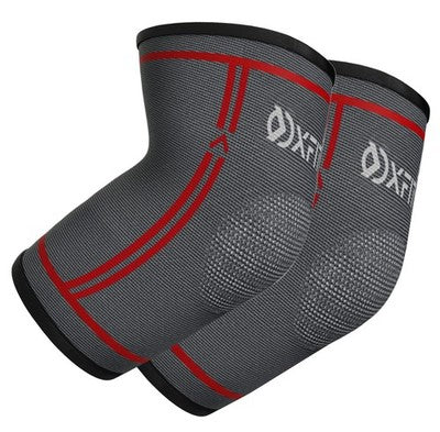 Oxfit Elbow Support Brace - Compression Arm Sleeve - Pain Relief (Xl, Red, 2)