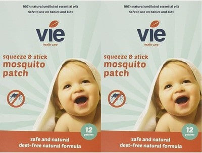 Vie Squeeze & Stick Mosquito Repellent Patches - 24 Pack