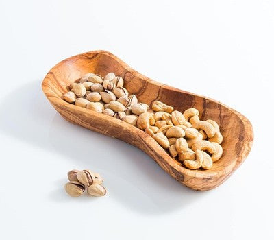 Darido Olive Wood Snack Plate Z Form 24x10cm Handmade Serving Tray Bowl