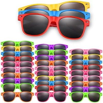 ASTARON Neon Sunglasses Party Favors, 32 Pack, 8 Colors