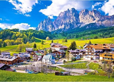 Huadada 1000-Piece Puzzle - Cortina D'Ampezzo, Colorful Challenge For Adults