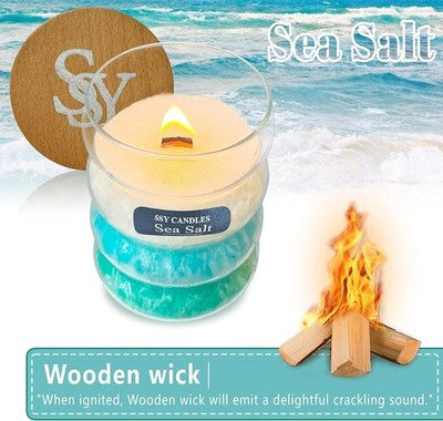 100% Natural Soy Wax Scented Jar Candle Aromatherapy Gift Burns 45 Hours
