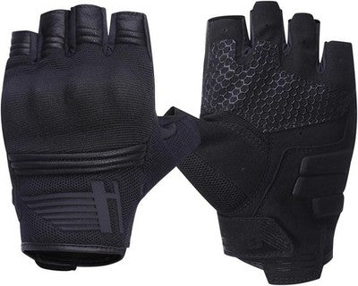 Harssidanzar Fingerless Motorcycle Gloves Touchscreen Summer Breathable Size L