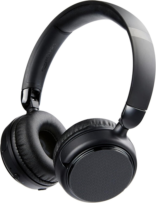 Amazon Basics Bluetooth On-Ear Headphones Foldable 35Hr Battery - Black