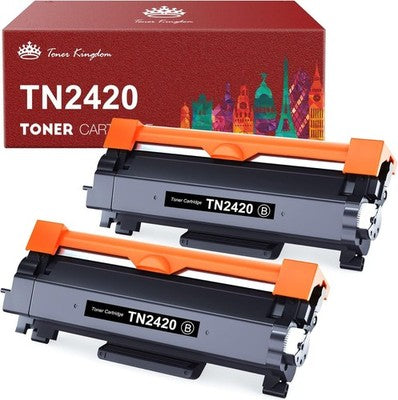 Toner Kingdom TN2420 TN2410 Compatible Toner Cartridge Brother Laser Printer