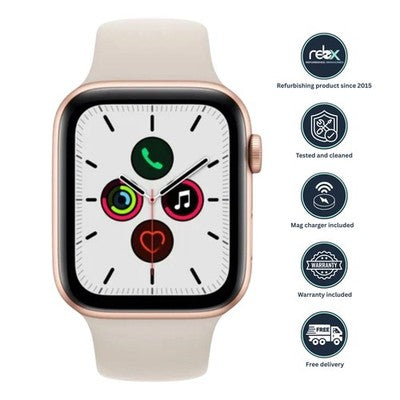 Apple Watch SE (GPS, 40mm) Gold Aluminium Case + Pink Sands Strap