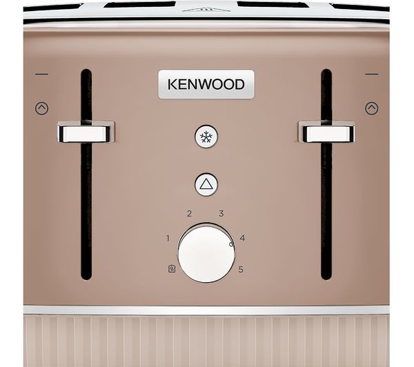 Kenwood Elegancy TFP10.A0BW 4-Slice Toaster Mocha Wide Slot Kitchen Toasting