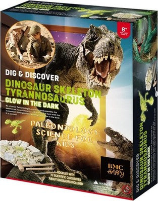 Bmchappy T-Rex Excavation Kit - 16 Glow Bones, Fun Booklet