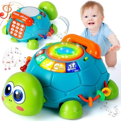 SYHLN Crawling Turtle Baby Toy Musical Light Up 6-12+ Months