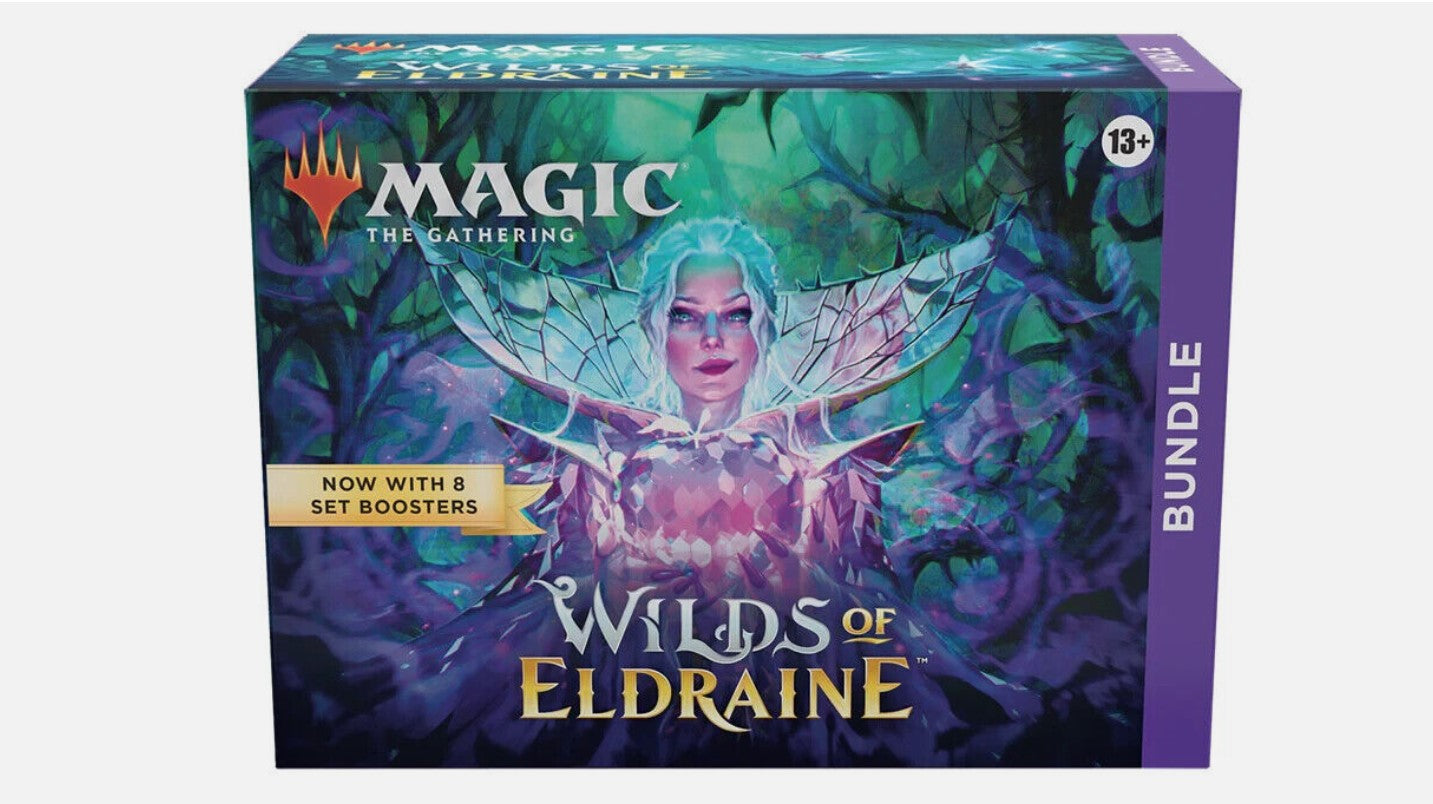 Magic The Gathering Wilds of Eldraine Bundle 8 Set Boosters + Accessories