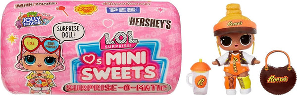 LOL Surprise Loves Mini Sweets Surprise-O-Matic Dolls - 9 Pieces Including Accessories & Candy Theme Doll in Vending Machine Packaging - For Kids & Collectors Ages 4+ - Rebx.co.uk