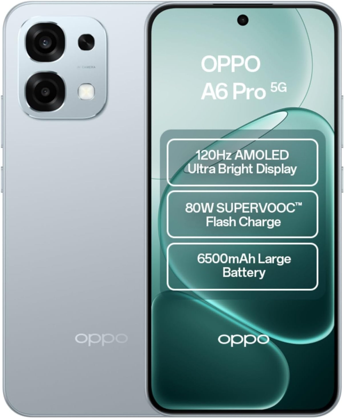 OPPO A6 Pro Lunar Titanium 256GB 5G Unlocked & SIM Free Smartphone — Lunar Titanium