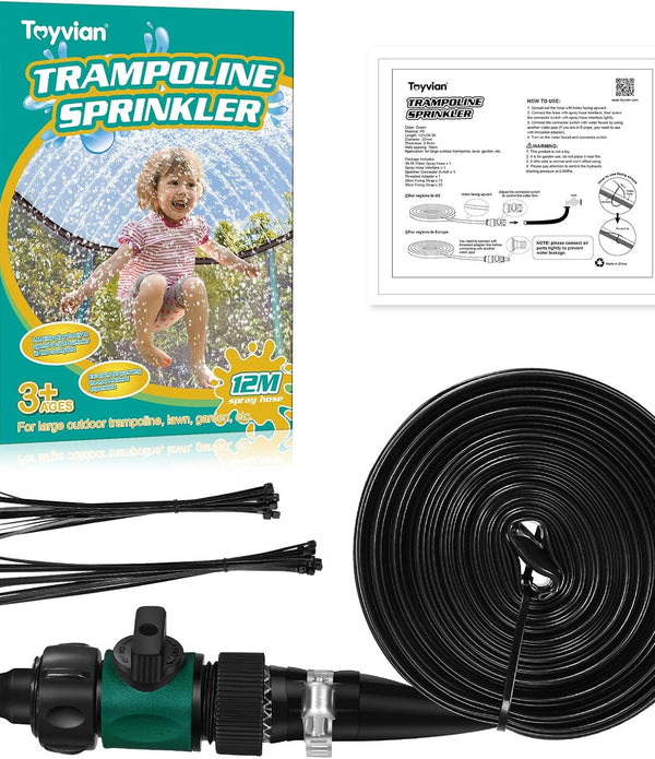 Toyvian Trampoline Sprinkler for Kids, Outdoor Water Toys & Games Yard Sprinkler - NEW - Rebx.co.uk