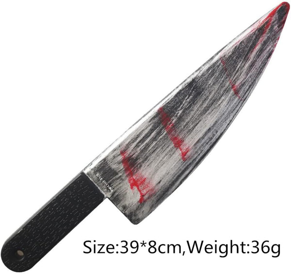 Prop Fake Realistic Bleeding Knife Toy for Halloween Party Costume Accessories - NEW - Rebx.co.uk