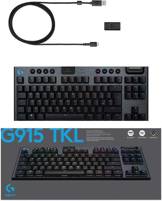 Logitech G915 TKL RGB Wireless Mechanical Gaming Keyboard