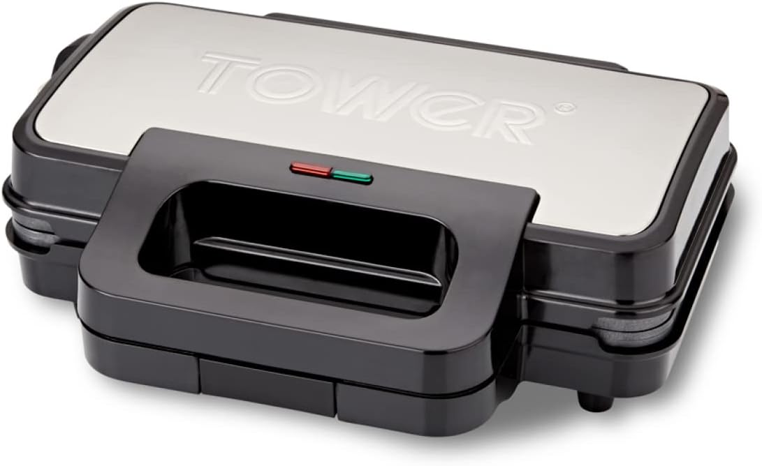 Tower T27031 Deep Filled Sandwich Maker with Non-Stick Coated Plate DAMAGE BOX