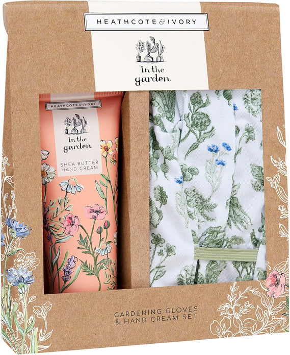 Heathcote & Ivory In The Garden Gardening Gloves & Hand Cream Set