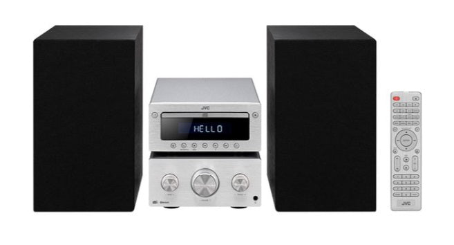 JVC UX-D752 Wireless Traditional Hi-Fi System - Silver & Black