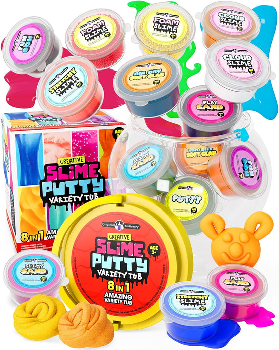 Original Stationery Creative Slime Putty Variety Tub Ultimate Premade Slime Set - Rebx.co.uk