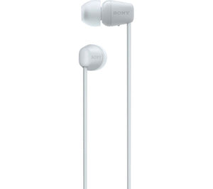 Sony WI-C100 Bluetooth Wireless In-Ear Headphones with Mic/Remote, White