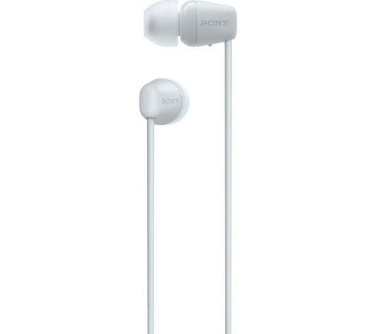 Sony WI-C100 Bluetooth Wireless In-Ear Headphones with Mic/Remote, White