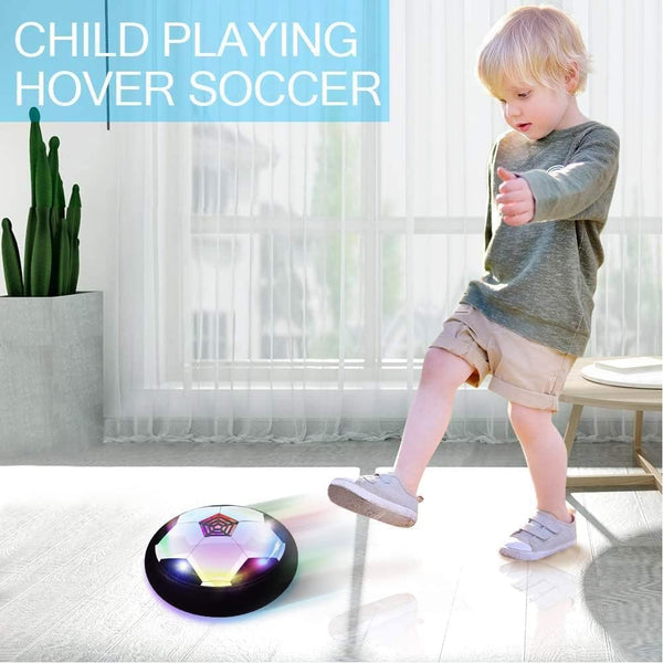 Kids Toys LED Hover Football Ball Gifts for Boys Girls 3 4 5 6 7 8-12 Year Old, Indoor/Outdoor - Rebx.co.uk