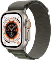 Apple Watch Ultra 49mm Titanium GPS + Cellular, Third-Party Green Alpine Loop