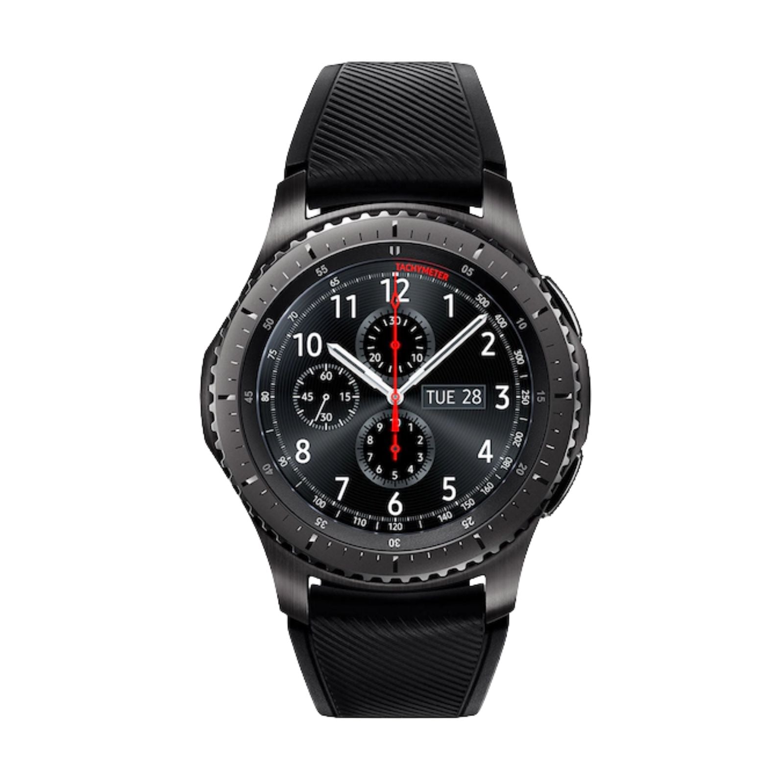 Samsung Gear S3 Frontier (Bluetooth, 46mm) Black Steel Case + Black Strap