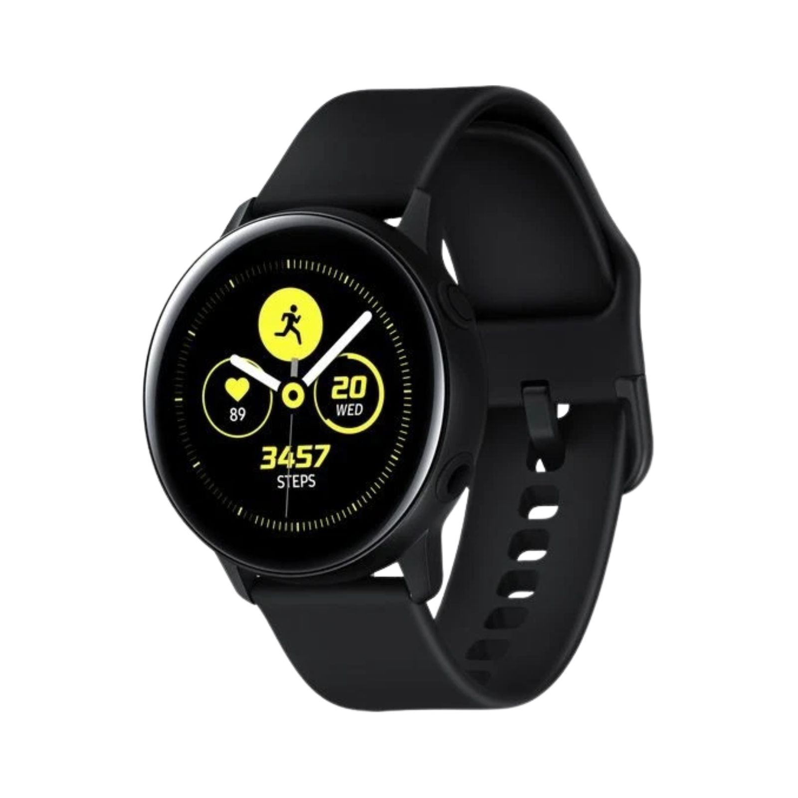  Samsung Galaxy Watch Active (Bluetooth, 40mm) Black Aluminium Case + Black Strap