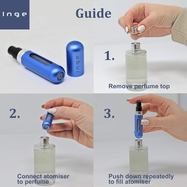 Inge Perfume Travel Atomiser 5PCS - Refillable Spray Bottles