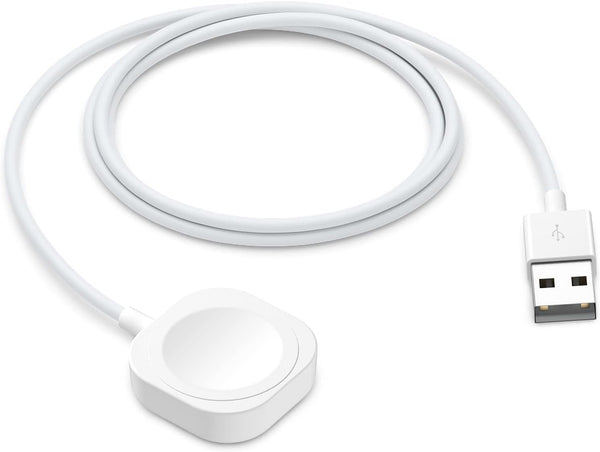 Charger compatible with Apple Watch, 1.5M/5ft Fast Magnetic Charging Cable, iWatch Charger Compatible with Apple Watch Series 9 8 7 SE 6 5 4 3 2 - White - Rebx.co.uk