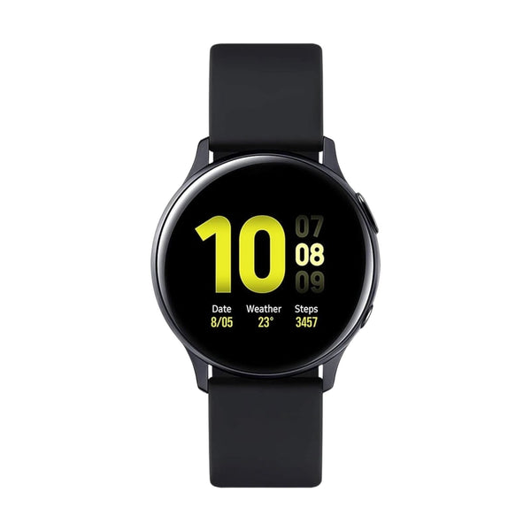 Samsung Galaxy Watch Active2 (Bluetooth,44mm) Black Aluminium Case + Black Strap